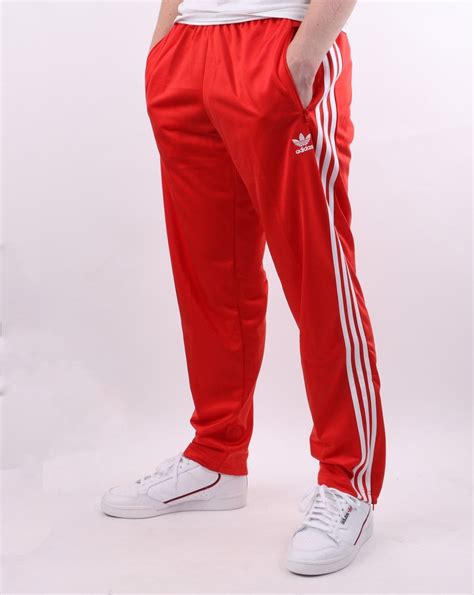 red adidas tracksuit pants